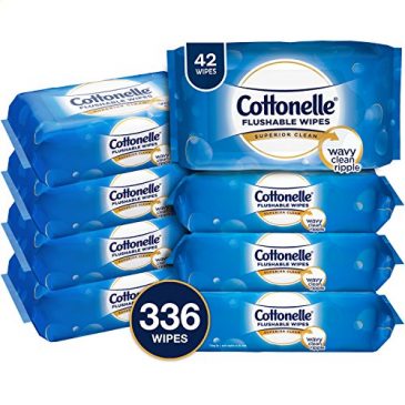 Cottonelle Fresh Care Flushable Wipes, 336 Flushable Wet Wipes (Packaging May Vary)