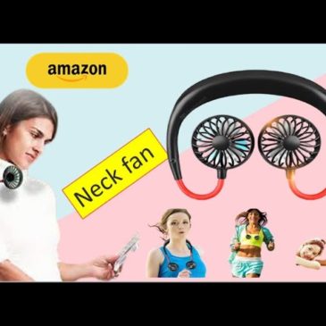 Portable Neck Fan, Hands Free Personal Hanging Neck Sports Fan USB