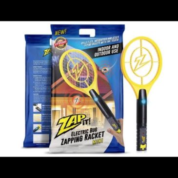 ZAP IT! Mini Bug Zapper – Rechargeable Mosquito, Fly Killer and Bug Zapper Racket – Overview