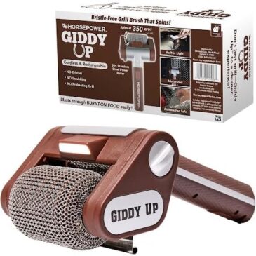 Horsepower Giddy Up Bristle-Free Spinning Grill Brush W/LED: A Game Changer For Grill Enthusiasts